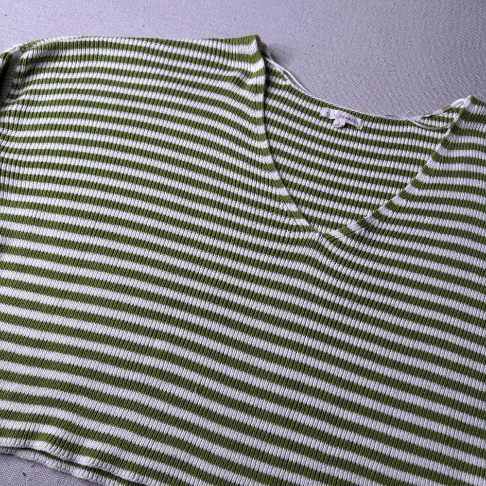 LA Hearts Y2K Cropped Knit Sweater V-Neck 90s Streetwear Women's Large Cotton